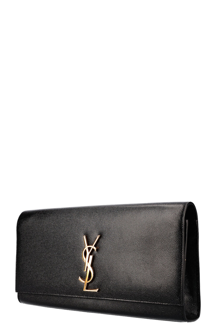 SAINT LAURENT Classic Monogram Clutch Black