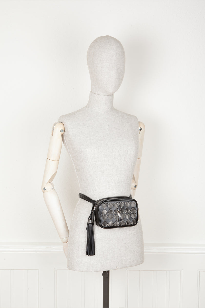 SAINT LAURENT Micro Lou Belt Bag Hearts