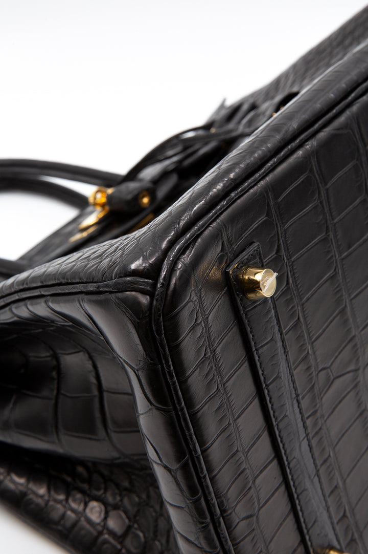 HERMES Birkin 35 Alligator Mississippiensis