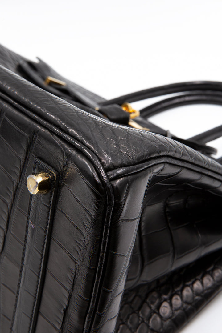HERMES Birkin 35 Alligator Mississippiensis