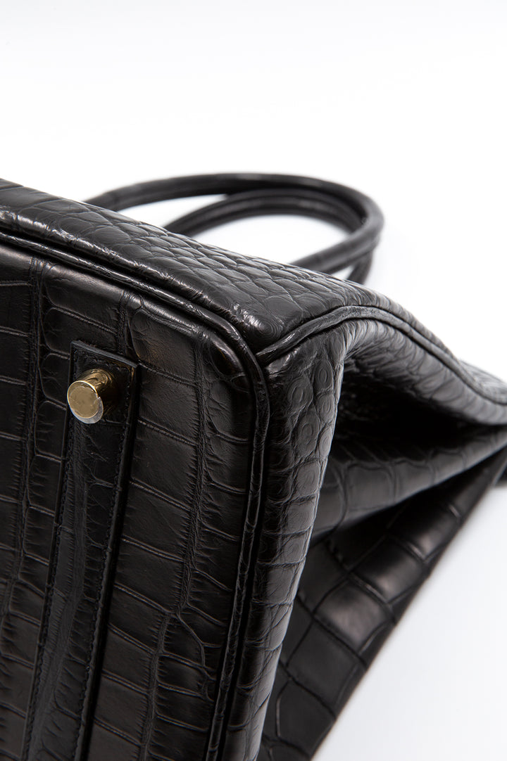 HERMES Birkin 35 Alligator Mississippiensis
