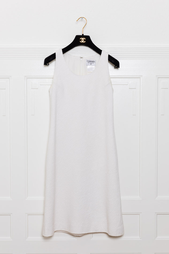 CHANEL Blazer &amp; Dress Tweed White