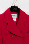CHANEL F95 Jacket Tweed Red