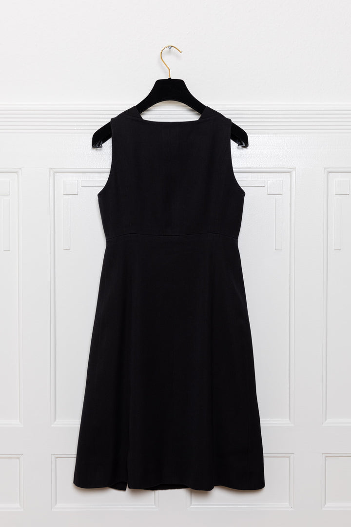 CHANEL C97 Dress Black Cotton Pique