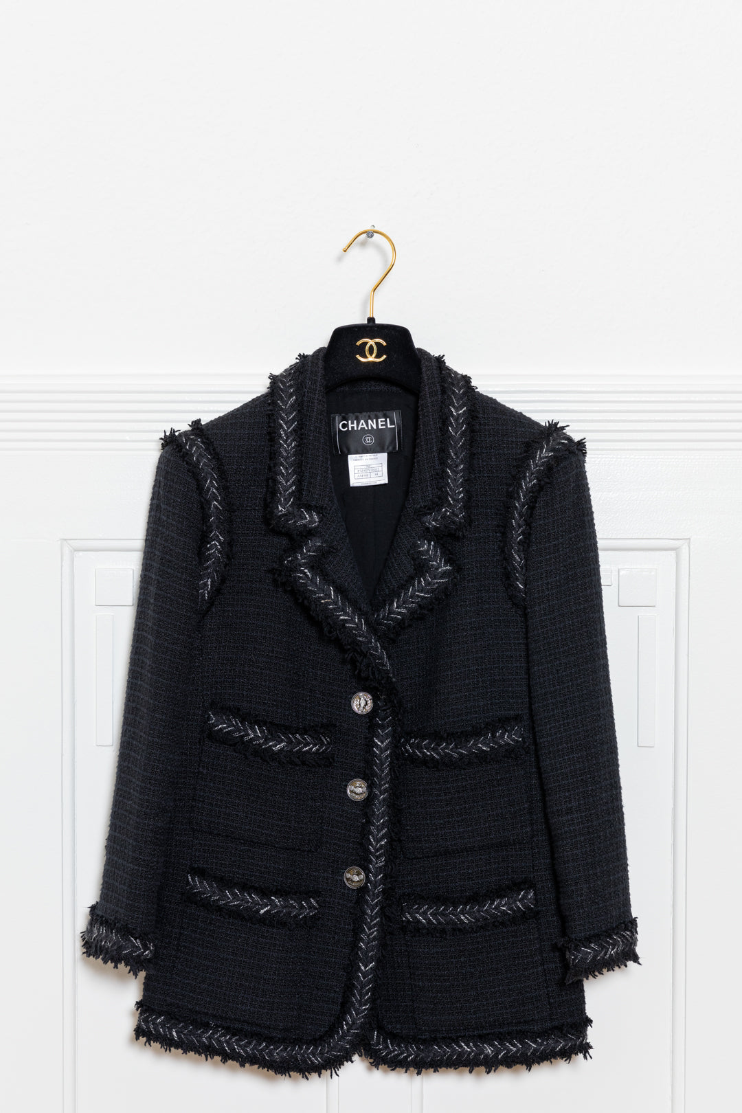 CHANEL Veste Tweed Noir