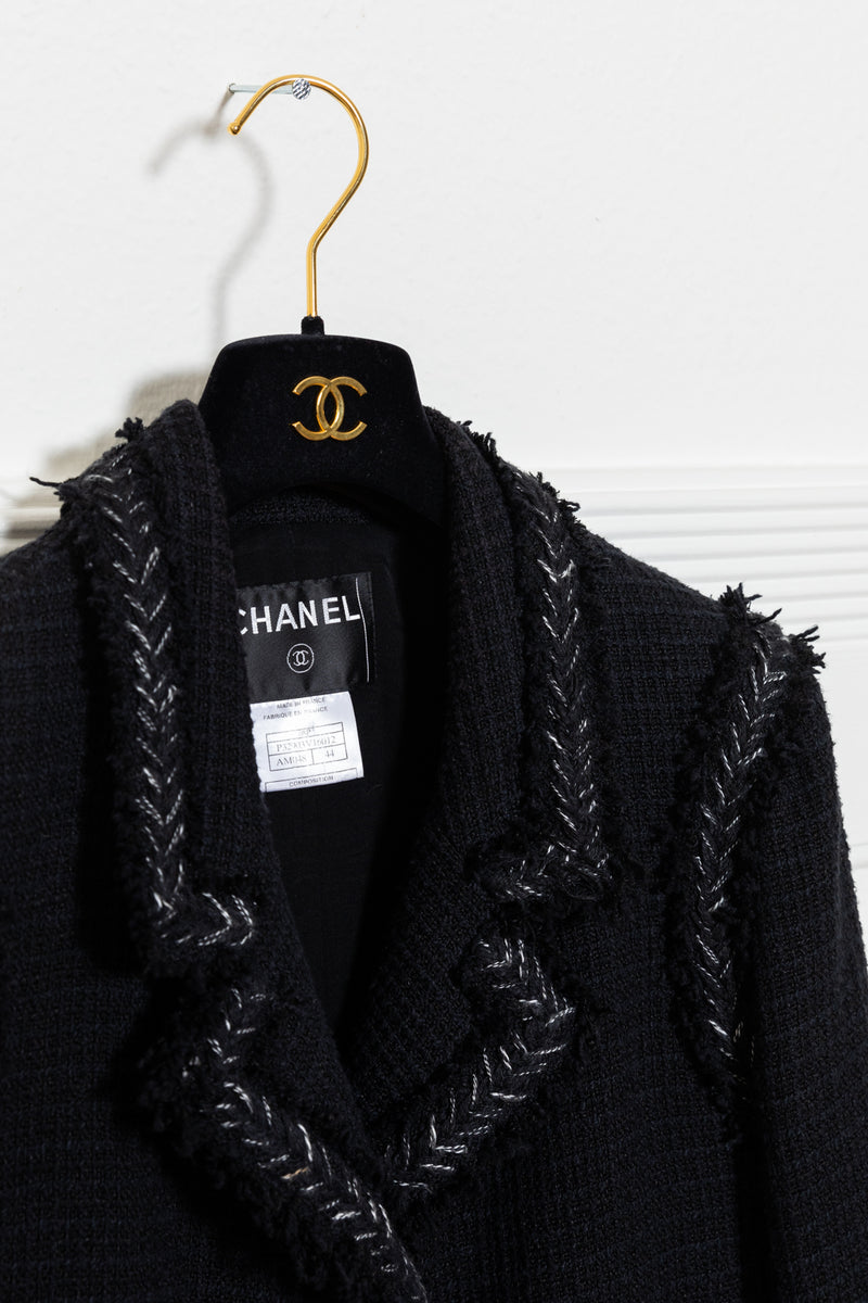 CHANEL Tweed Jacket Black