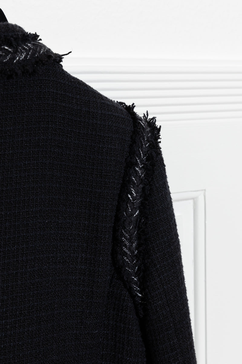 CHANEL Tweed Jacket Black
