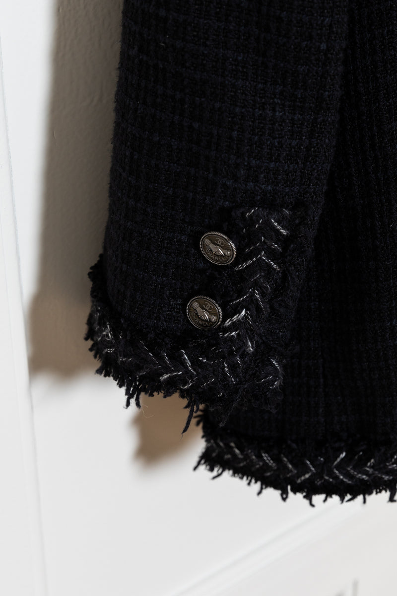 CHANEL Tweed Jacket Black