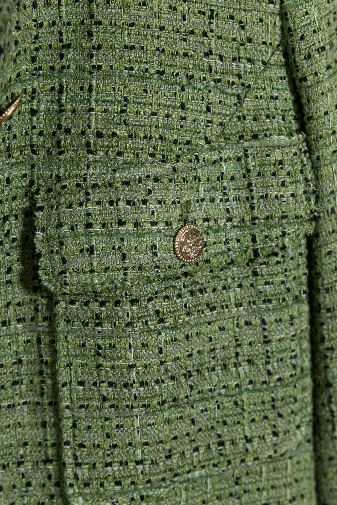 CHANEL Deux Pièces Tweed Vert