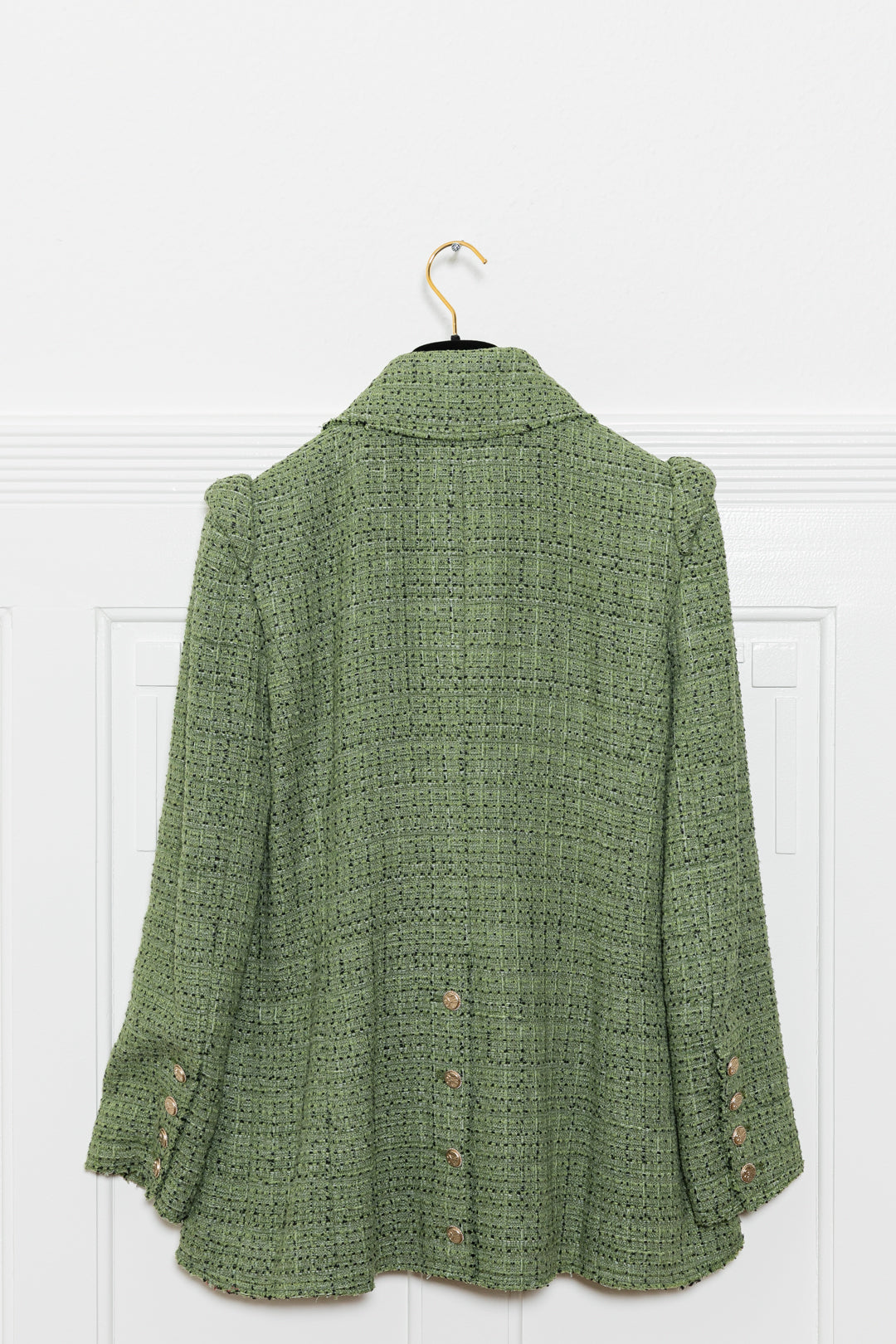 CHANEL Two Piece Tweed Green