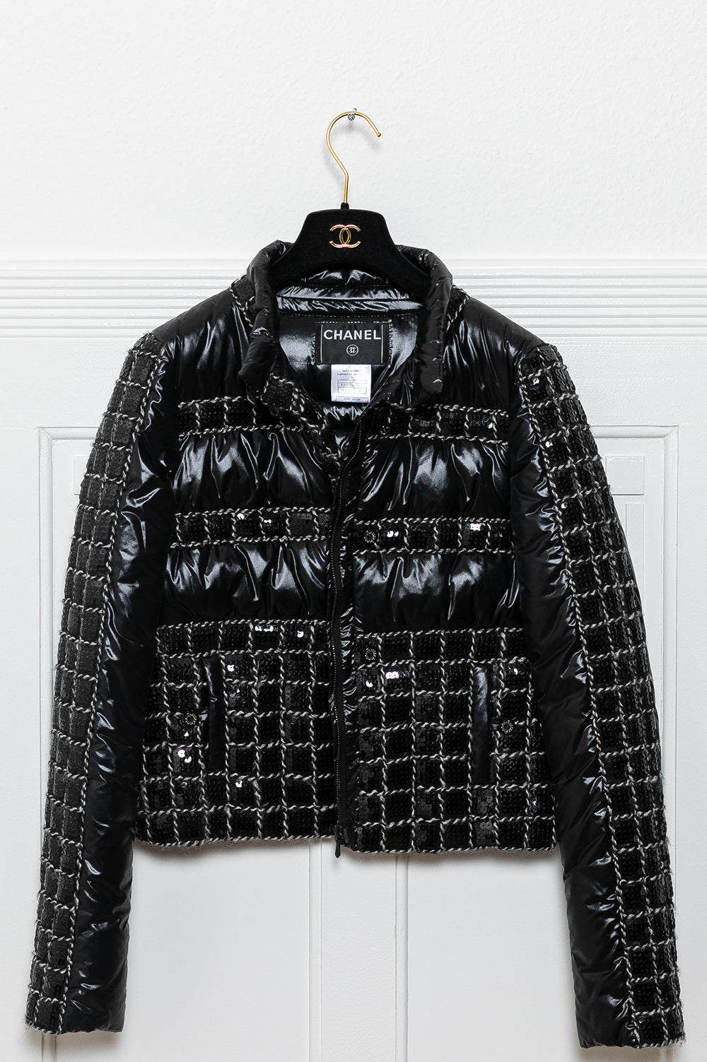 CHANEL Jacket Down Sequins