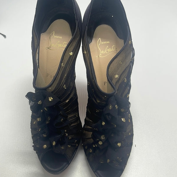 CHRISTIAN LOUBOUTIN Heels Black Gold