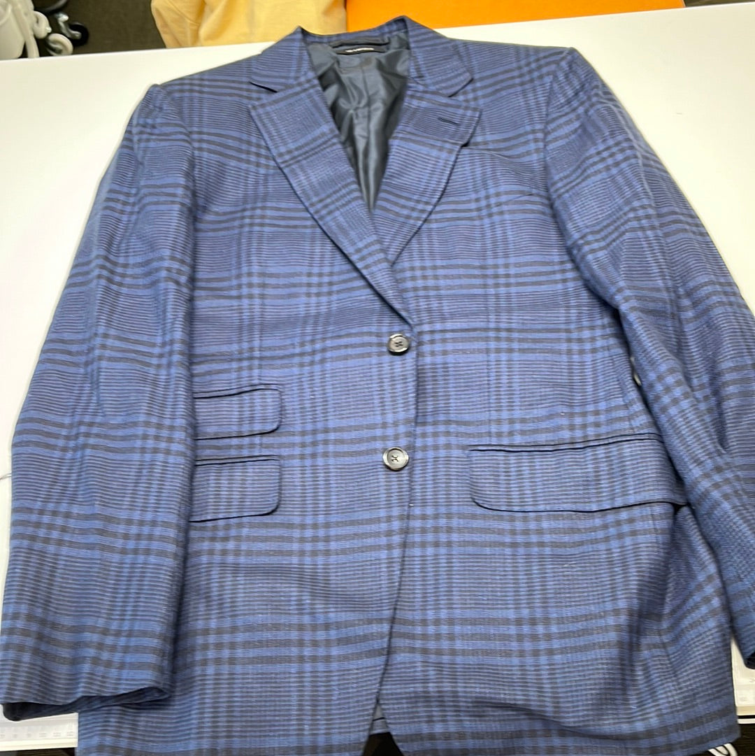 TOM FORD Jacket Check Blue