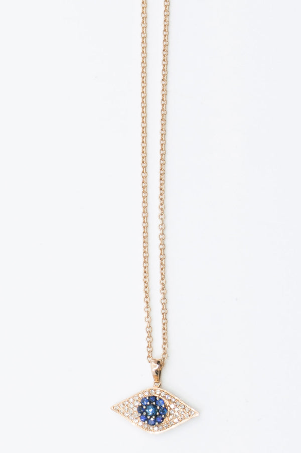 Gold, Diamonds &amp; Sapphires Necklace