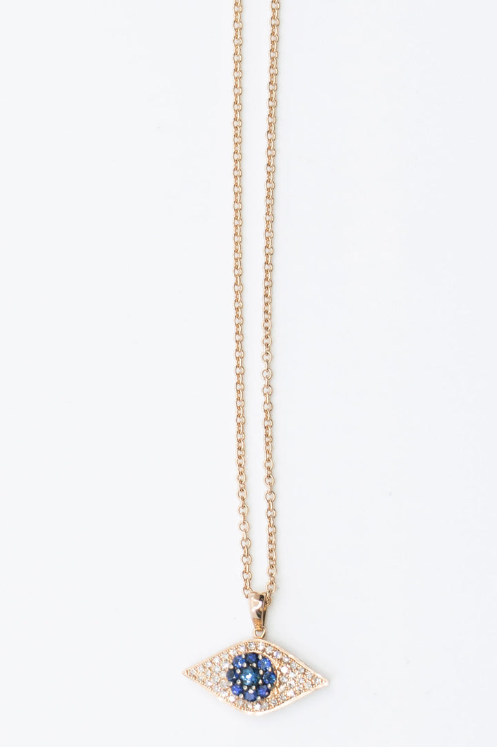 Gold, Diamonds &amp; Sapphires Necklace