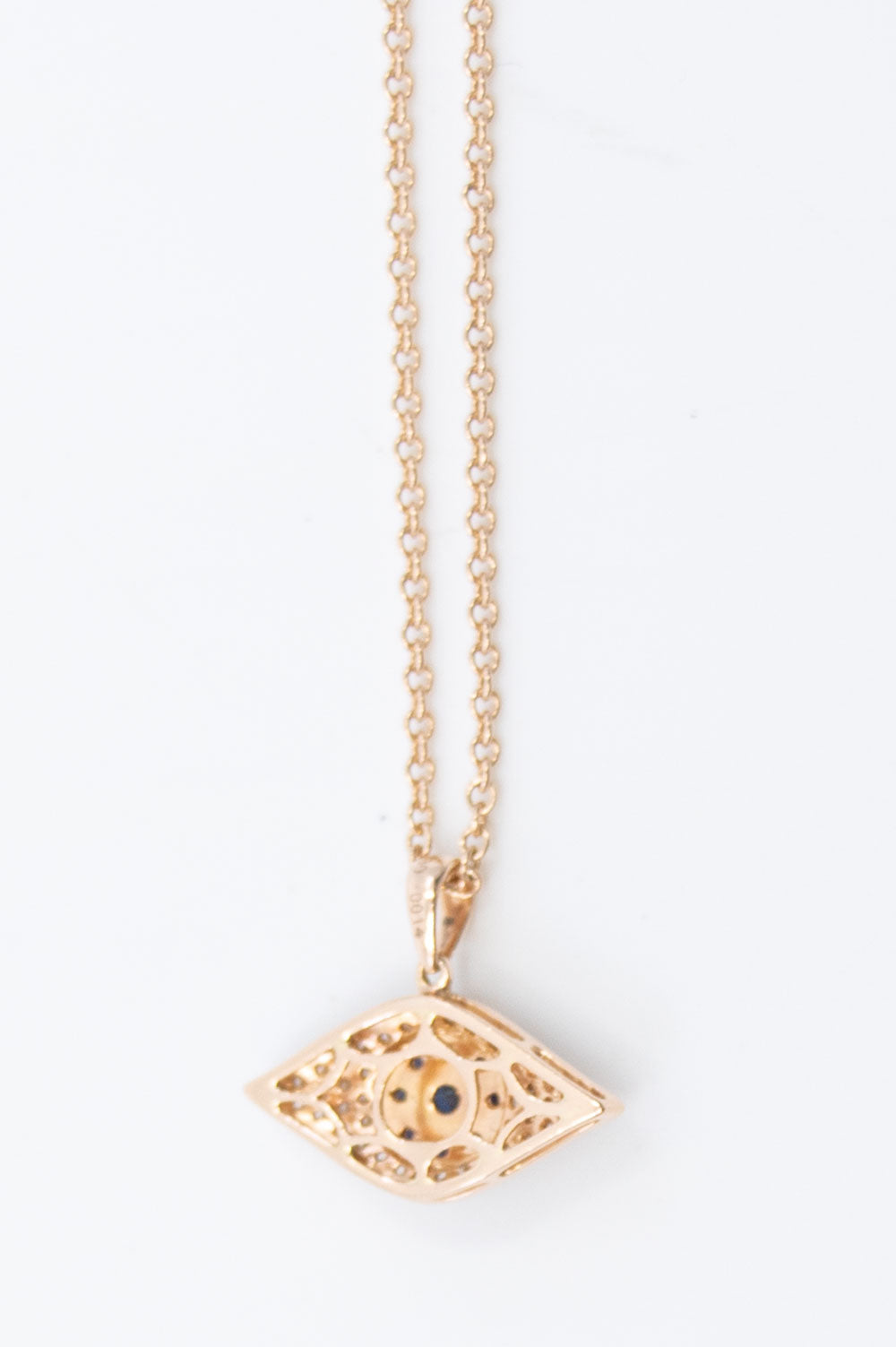 Gold, Diamonds &amp; Sapphires Necklace